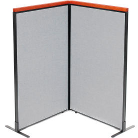 Interion® Deluxe Freestanding 2-Panel Corner Room Divider 36-1/4