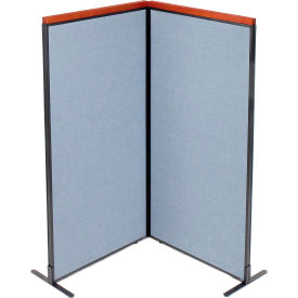 Interion® Deluxe Freestanding 2-Panel Corner Room Divider 36-1/4