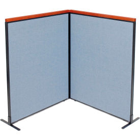 Interion® Deluxe Freestanding 2-Panel Corner Room Divider 48-1/4