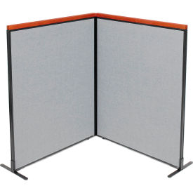 Interion® Deluxe Freestanding 2-Panel Corner Room Divider 48-1/4