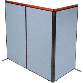 Interion® Deluxe Freestanding 3-Panel Corner Room Divider 36-1/4