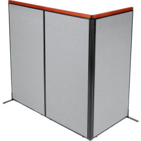 Interion® Deluxe Freestanding 3-Panel Corner Room Divider 36-1/4