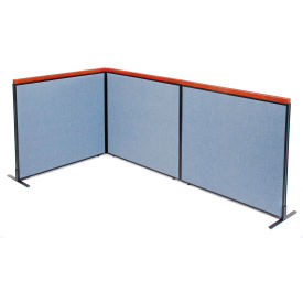 Interion® Deluxe Freestanding 3-Panel Corner Room Divider 48-1/4