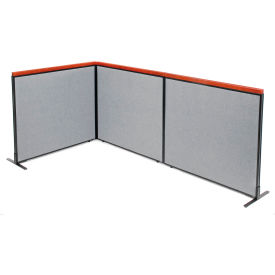 Interion® Deluxe Freestanding 3-Panel Corner Room Divider 48-1/4