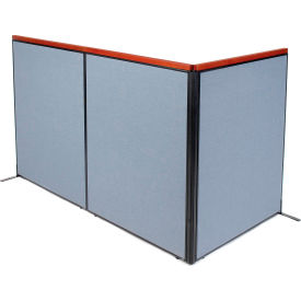 Interion® Deluxe Freestanding 3-Panel Corner Room Divider 48-1/4