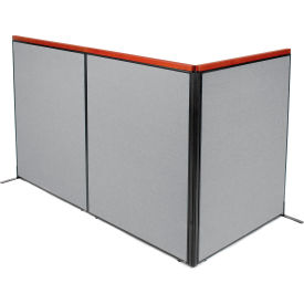 Interion® Deluxe Freestanding 3-Panel Corner Room Divider 48-1/4