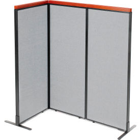 Interion® Deluxe Freestanding 3-Panel Corner Room Divider 24-1/4