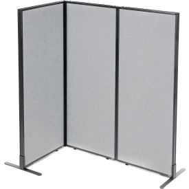 Interion® Freestanding 3-Panel Corner Room Divider 24-1/4