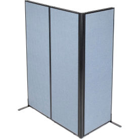 Interion® Freestanding 3-Panel Corner Room Divider 24-1/4