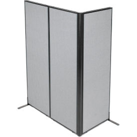 Interion® Freestanding 3-Panel Corner Room Divider 24-1/4