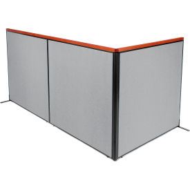 Interion® Deluxe Freestanding 3-Panel Corner Room Divider 60-1/4