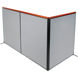 Interion® Deluxe Freestanding 3-Panel Corner Room Divider 60-1/4