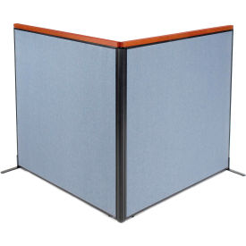 Interion® Deluxe Freestanding 2-Panel Corner Room Divider 60-1/4