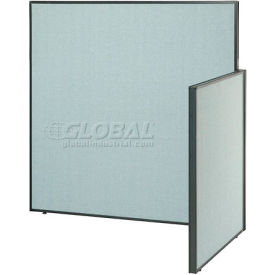 Interion® Pre-Configured Office Cubicle 5'W x 4'D x 60