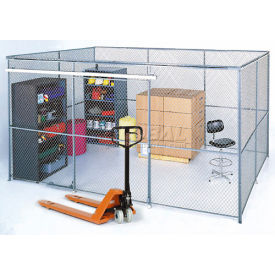 GoVets™ Wire Mesh Partition Security Room 20x20x10 without Roof - 4 Sides 308603