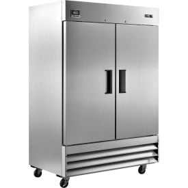 Nexel® Reach In Freezer 2 Solid Doors 47 Cu. Ft. Stainless Steel 010243