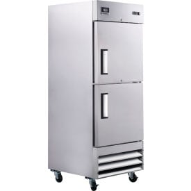 Nexel® Reach In Split Door Refrigerator 2 Solid Doors 23 Cu. Ft. 214243