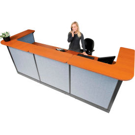 Interion® U-Shaped Reception Station w/Raceway 124