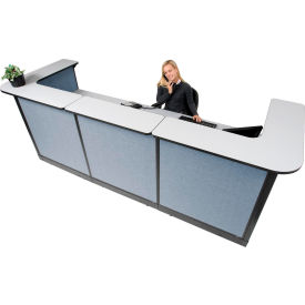 Interion® U-Shaped Reception Station w/Raceway 124