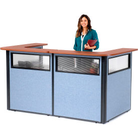 Interion® U-Shaped Reception Station w/Window 88