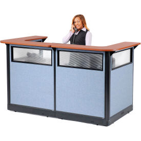 Interion® U-Shaped Reception Station w/Window and Raceway 88