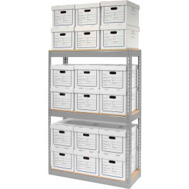 GoVets™ Record Storage Open With Boxes 42