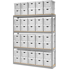 GoVets™ Record Storage Open With Boxes 72