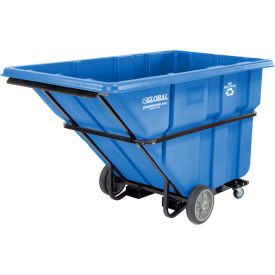 GoVets™ Forkliftable Extra HD Plastic Recycling Tilt Truck 1-1/2 Cu. Yd. 260BL800
