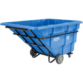 GoVets™ Extra HD Plastic Recycling Tilt Truck 2-1/2 Cu. Yd. Cap 2750 Lbs. CapBlue 261BL800