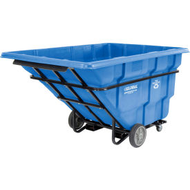 GoVets™ Extra HD Plastic Forkliftable Recycling Tilt Truck 2-1/2 Cu. Yd. Cap 262BL800
