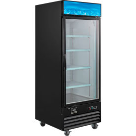 Nexel® Merchandiser Freezer 1 Glass Door 23 Cu. Ft. Black 050243