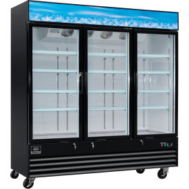 Nexel® Merchandiser Freezer 3 Glass Swing Doors 52 Cu. Ft. 051243