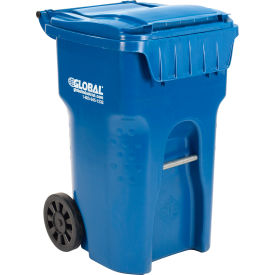 GoVets™ Mobile Trash Container 65 Gallon Blue 279BL237