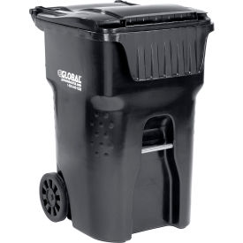 GoVets™ Mobile Trash Container 95 Gallon Black 281BK237
