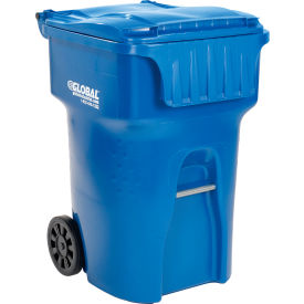GoVets™ Mobile Trash Container 95 Gallon Blue 281BL237