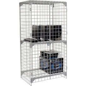 GoVets™ 1-Tier 2 Door Wire Mesh Security Locker 36