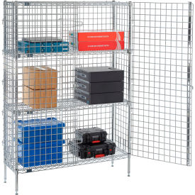 Nexel® Security Wire Shelving Unit 2 Quick Adjust Shelves 36