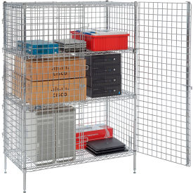 Nexel® Security Wire Shelving Unit 2 Quick Adjust Shelves 48
