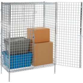 Nexel® Security Wire Shelving Unit Open Cage 60