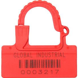 GoVets™ One Piece Padlock Seal Red 100/Pack 484RD670