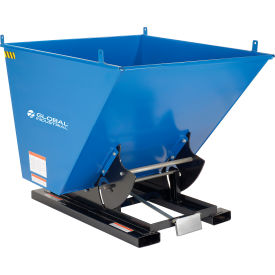 GoVets™ Steel Self-Dumping Forklift Hopper W/Bump Release 1/2 Cu. Yd 6000 Lbs. 023989