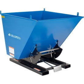 GoVets™ Steel Self-Dumping Forklift Hopper W/Bump Release 1 Cu. Yd 6000 Lbs. 024989