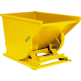 GoVets™ Heavy Duty Self Dumping Forklift Hopper 2 Cu. Yd. 7000 Lbs Yellow 409YL238