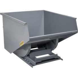 GoVets™ Medium Duty Self Dumping Forklift Hopper 2 Cu. Yd. 4000 Lbs Cap Gray 418GY238