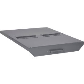 Hinged Lid For 5 Cu. Yd. Capacity GoVets™ Self-Dumping Hopper Gray 44629B31