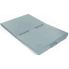 Hinged Lid for 3 Cu. Yd. GoVets™ Self Dumping Hopper Gray 531GY238