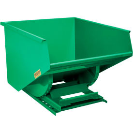 GoVets™ Heavy Duty Steel Self Dumping Forklift Hopper 2 Cu. Yd 7000 Lbs Grn 89931B31