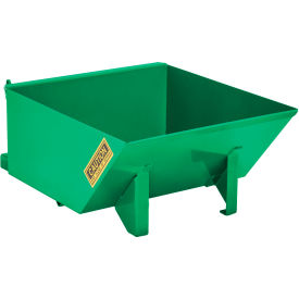 GoVets™ Low-Profile Steel Self Dumping Forklift Hopper 1/4 Cu. Yd 4000 lb. Grn 90014B31