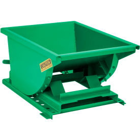 GoVets™ Heavy Duty Steel Self Dumping Forklift Hopper 1/4 Cu. Yd 6000 Lbs Grn 90031B31