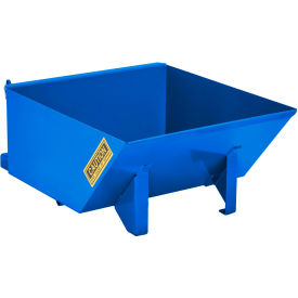 GoVets™ Low-Profile Steel Self Dumping Forklift Hopper 1/2 Cu. Yd 4000 lb. Bl 90070B31